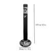 Huangj-0527 Freestanding Outdoor Ashtray, Weather-Resistant Baked-On Finish, Secureable Base, Black view 2