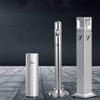 Huangj-0527 Freestanding Outdoor Ashtray, Weather-Resistant Baked-On Finish, Secureable Base, Black view 4