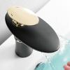 Black Single-Handle Waterfall Faucet for Kitchen or Bathroom Sink view 4