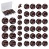 letsinstyle 40 Pack 3-Color Faux Leather Buttons with Football Pattern view 1