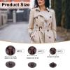 letsinstyle 40 Pack 3-Color Faux Leather Buttons with Football Pattern view 2