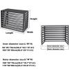 Premium Aluminum Air Conditioner Cover, White, 100 x 50 x 70 cm view 2