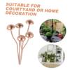 FONDOTIN Iron Mushroom Garden Decoration for Flower Pots and Lawns view 3