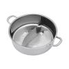 CHIMHOON 32 cm 304 Stainless Steel Divided Hot Pot with Glass Lid view 3