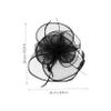 Elegant Women's Fine Mesh Hat, Black Party Hat view 4