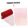 HEALSOPTHY Red Glitter Tulle Fabric Roll, 15 cm x 25 Yards, Polyester, 1 Roll view 3