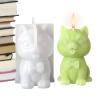 Cute Dog Silicone Mold - 3D Animal Candle Mold view 4