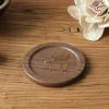 CALFOVERA 3.5 Inch Black Walnut Coaster view 3