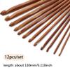 CALFOVERA 12-Piece Carbonized Bamboo Knitting Needle Set view 2