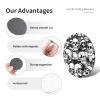 Black and White Skull Pattern Refrigerator Magnets view 3