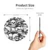 Black and White Skull Pattern Refrigerator Magnets view 4