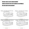 Universal Sofa Slipcover for 1/2/3/4-Seater Sofas, Nonslip Polyester-Spandex Couch Protector, Eye Green, 3-Seater view 2