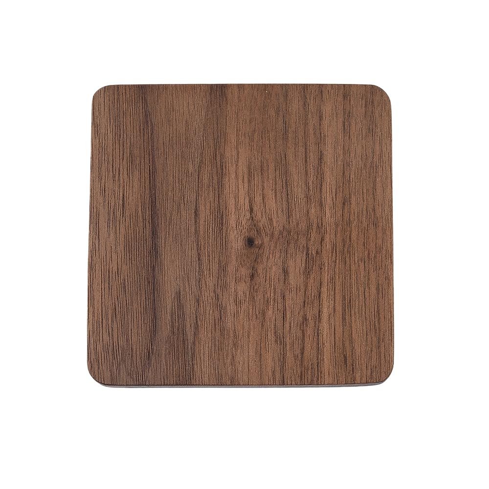 CALFOVERA 3.5 Inch Square Heat-Resistant Wooden Coaster