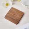 CALFOVERA 3.5 Inch Square Heat-Resistant Wooden Coaster view 3