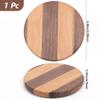 CALFOVERA 3.5 Inch Round Coaster with Wood Inlay view 2