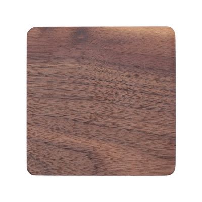 CALFOVERA 3.5 Inch Square Wooden Coaster