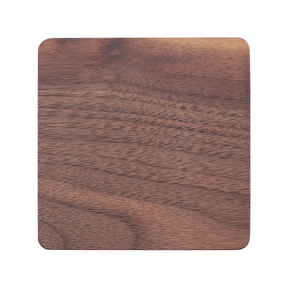 CALFOVERA 3.5 Inch Square Wooden Coaster