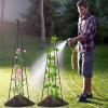 lisutupode Cucumber Trellis, Height-Adjustable Metal Garden Trellis with Bird Protection view 2