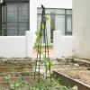 lisutupode Cucumber Trellis, Height-Adjustable Metal Garden Trellis with Bird Protection view 3