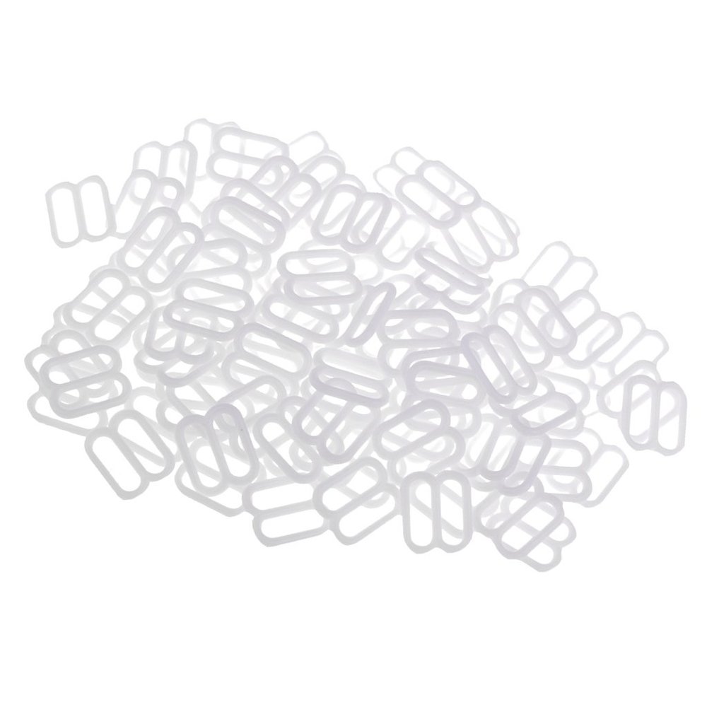 100 Pack Nylon Bra Adjusters