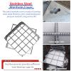 Invisible Recessed Stainless Steel Manhole Cover, 650/550/450/350 mm, with Frame (750 x 900 mm) view 3