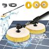 AUTUMFLATGAO 5.5 m Telescopic Solar Panel Cleaning Brush with Water Connection view 1