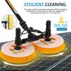 AUTUMFLATGAO 5.5 m Telescopic Solar Panel Cleaning Brush with Water Connection view 3