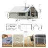 Inflatable Camping Tent with Pump, Rainfly, Stove Jack, and Large Vestibule for 6–8 People view 2
