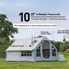 Inflatable Camping Tent with Pump, Rainfly, Stove Jack, and Large Vestibule for 6–8 People view 3