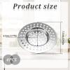 4-Pack Shower Drain Strainer, 7.5cm Hair Catcher view 2