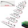 FENGZEQUAN Aluminum and Polycarbonate Door Awning, Transparent, 100 x 330 cm view 2