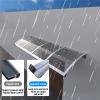 FENGZEQUAN Aluminum and Polycarbonate Door Awning, Transparent, 100 x 330 cm view 3