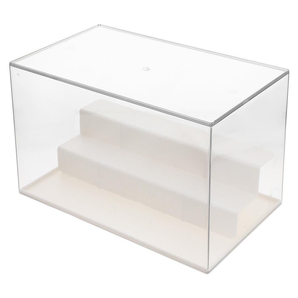 Transparent Three-Tier PS Figurine Display Case for Collectors