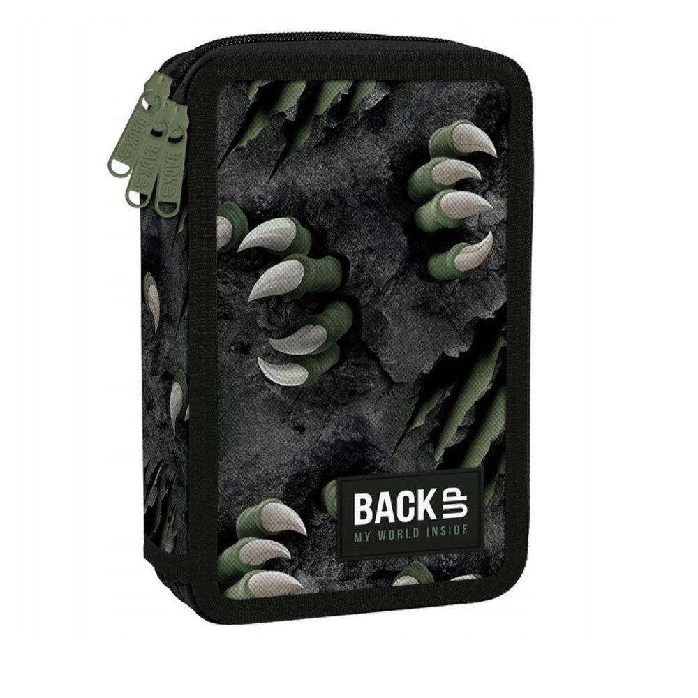 Goldkids 3-Compartment Filled Pencil Case for Girls - Predator Claws