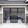 Magnetic Insect Screen Door Curtain 242 x 260 cm, Strong Magnets, Weatherproof, Self-Closing, Black view 1
