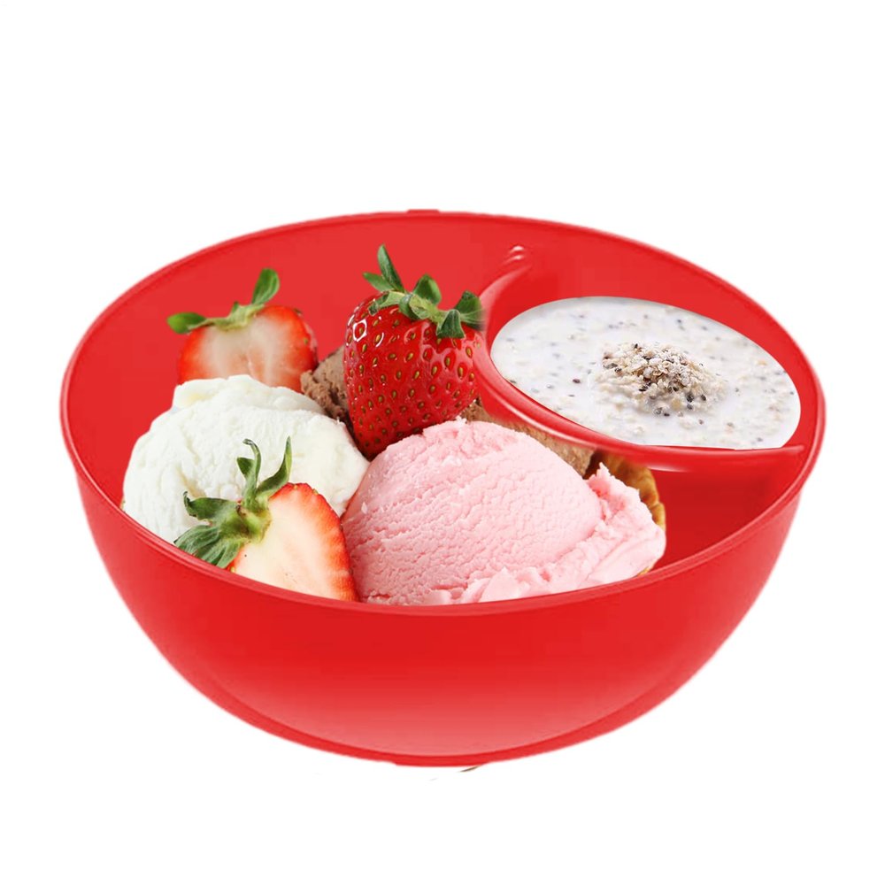 Snack and Dip Bowls - Divided Anti-Soggy Serving Dish