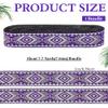 MAYJOYDIY 7m Purple Ethnic Jacquard Ribbon view 2