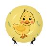 POEZJZW Decorative Plate with Cartoon Duck Pattern, 25.4 cm view 1