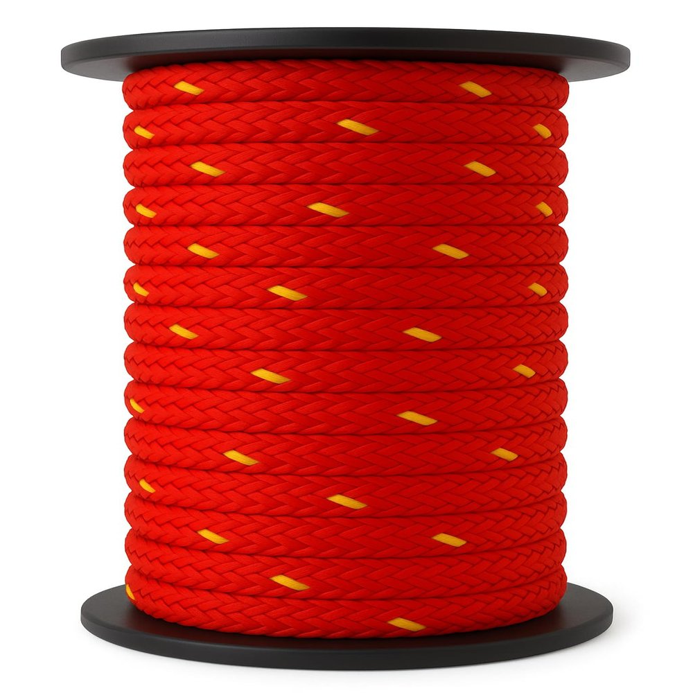 Polypropylene Rope 2 16 mm - 25 100 m - Outdoor Braided Utility Rope for Camping, Mooring and Boats (100, 12 mm)
