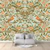 3D Non-Woven Photo Wallpaper with Plants, Flowers and Animals, Green, 300 x 210 cm view 2
