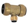 Riegler SharkBite Brass T-Reducing Fitting for 35 mm and 28 mm Pipes view 1