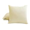 Fabric Mart Direct Cream Faux Silk Lumbar Pillow Covers, 2-Pack, 30 x 35 cm view 2