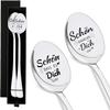 2-Piece Engraved Coffee Spoons view 1