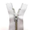 Metal Zipper 4mm Silver 154 Light Gray 10cm view 1