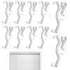Valance Clips, 6.3 cm, Concealed Clear Plastic Clips, 10-Pack view 1