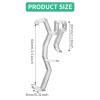 Valance Clips, 6.3 cm, Concealed Clear Plastic Clips, 10-Pack view 2