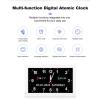 7-Inch Digital Clock with Large Display, Date, Day, and 12 Customizable Alarms, Auto-Dimming Calendar Clock for Seniors, Dementia Care, and Living Rooms, White view 3