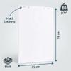 Conipa Blank Flipchart Paper, 2 Pads, 20 Sheets Each, 65 x 98 cm, White view 3