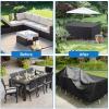 FXGZCJ 252 x 202 x 155 cm Gray 420D Oxford Patio Furniture Cover view 4