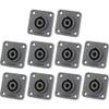 4-Pin Speakon Connectors for Mixers and Speakers, 10-Pack view 1